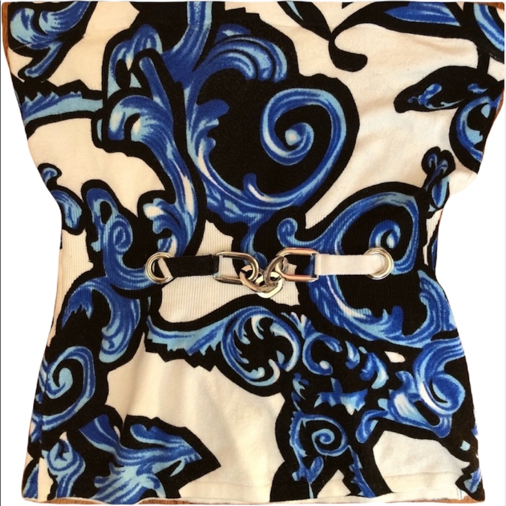 Cache Tube classy top blue Baroque